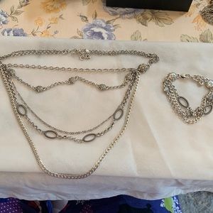 Brighton Multi- chain necklace & bracelet